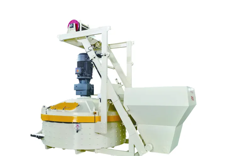 Planetary Concrete Mixer with Skip Hoist